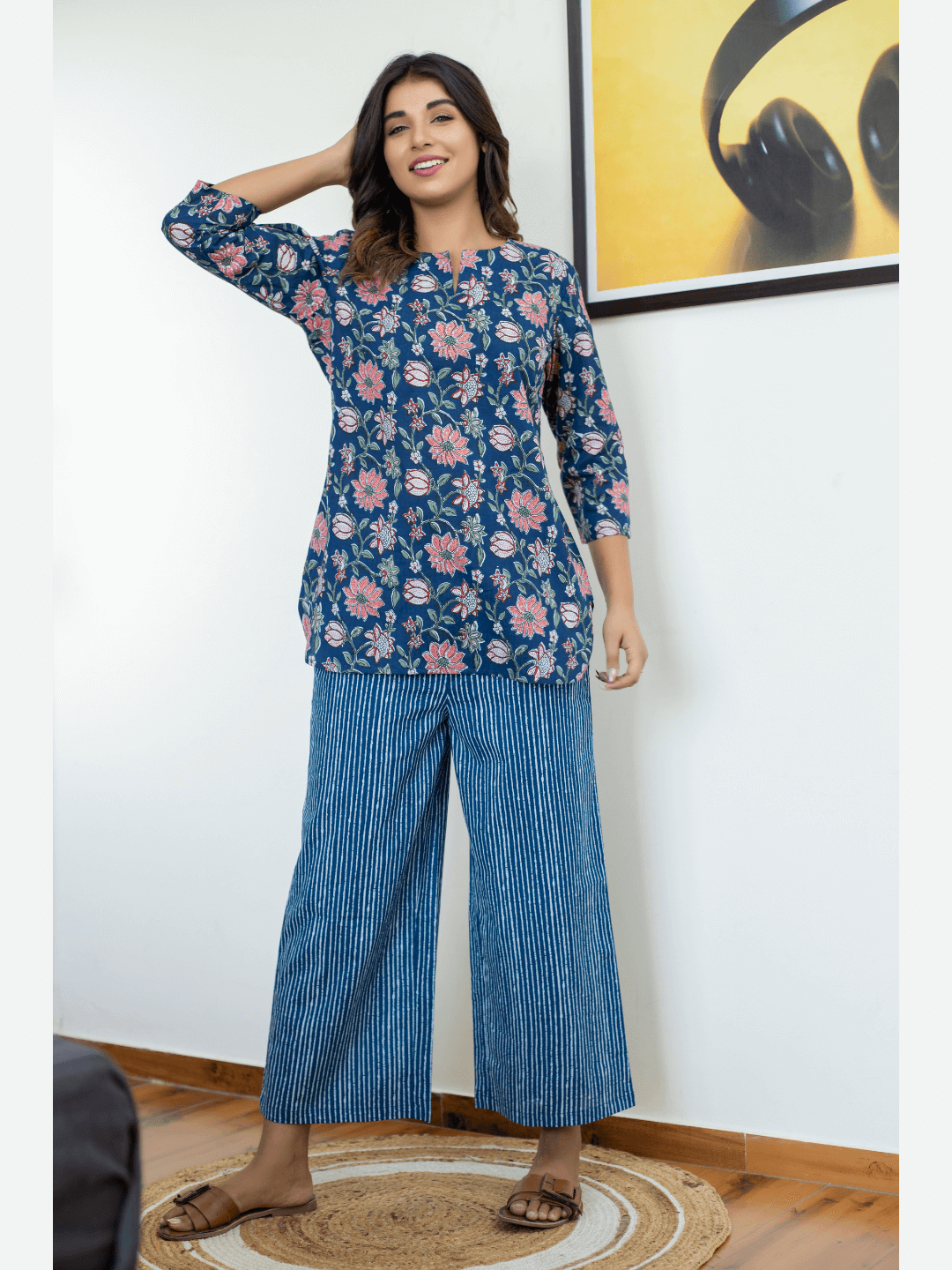 Royal Blue Cotton Loungewear