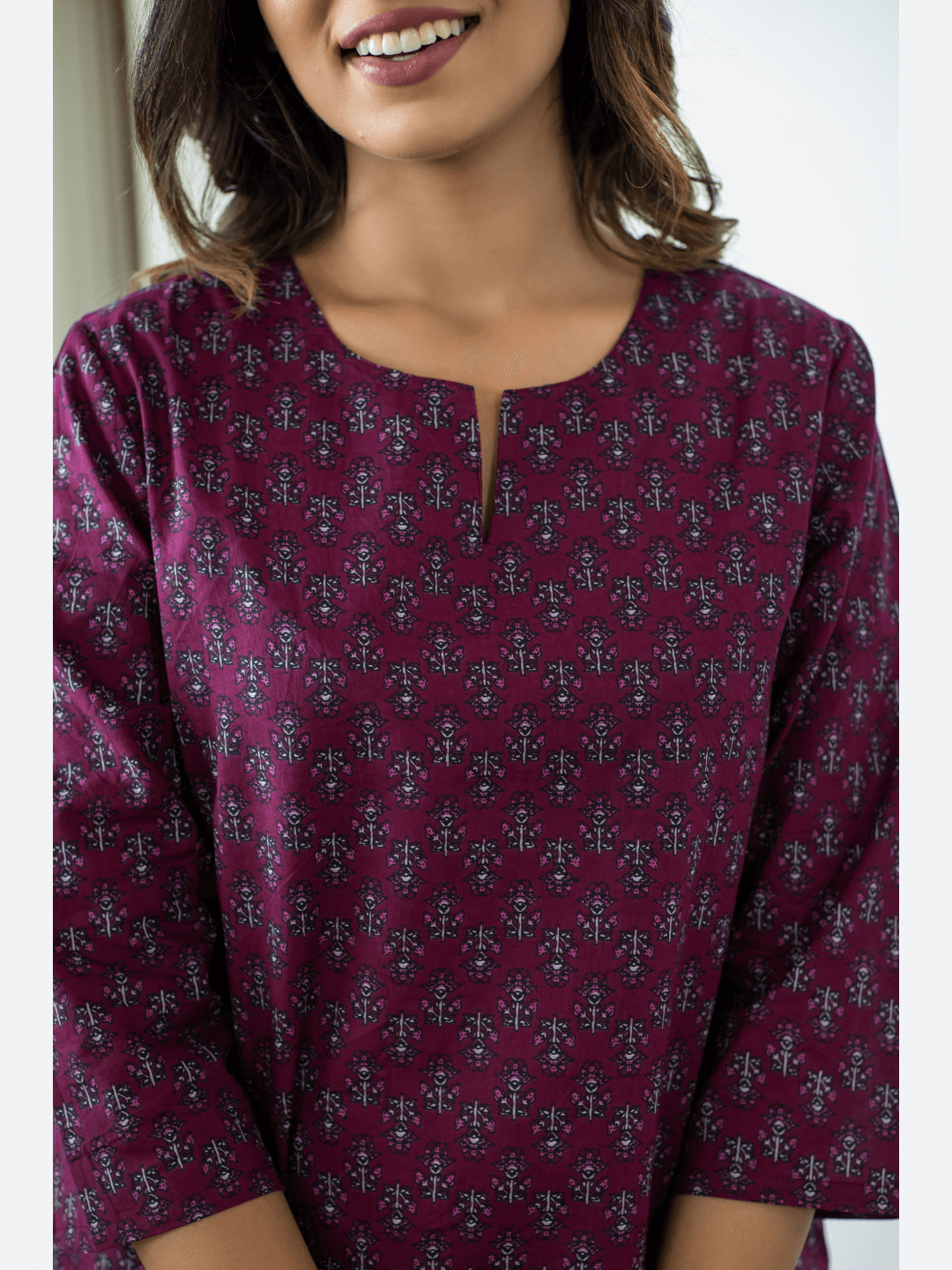 Wine Cotton Loungewear