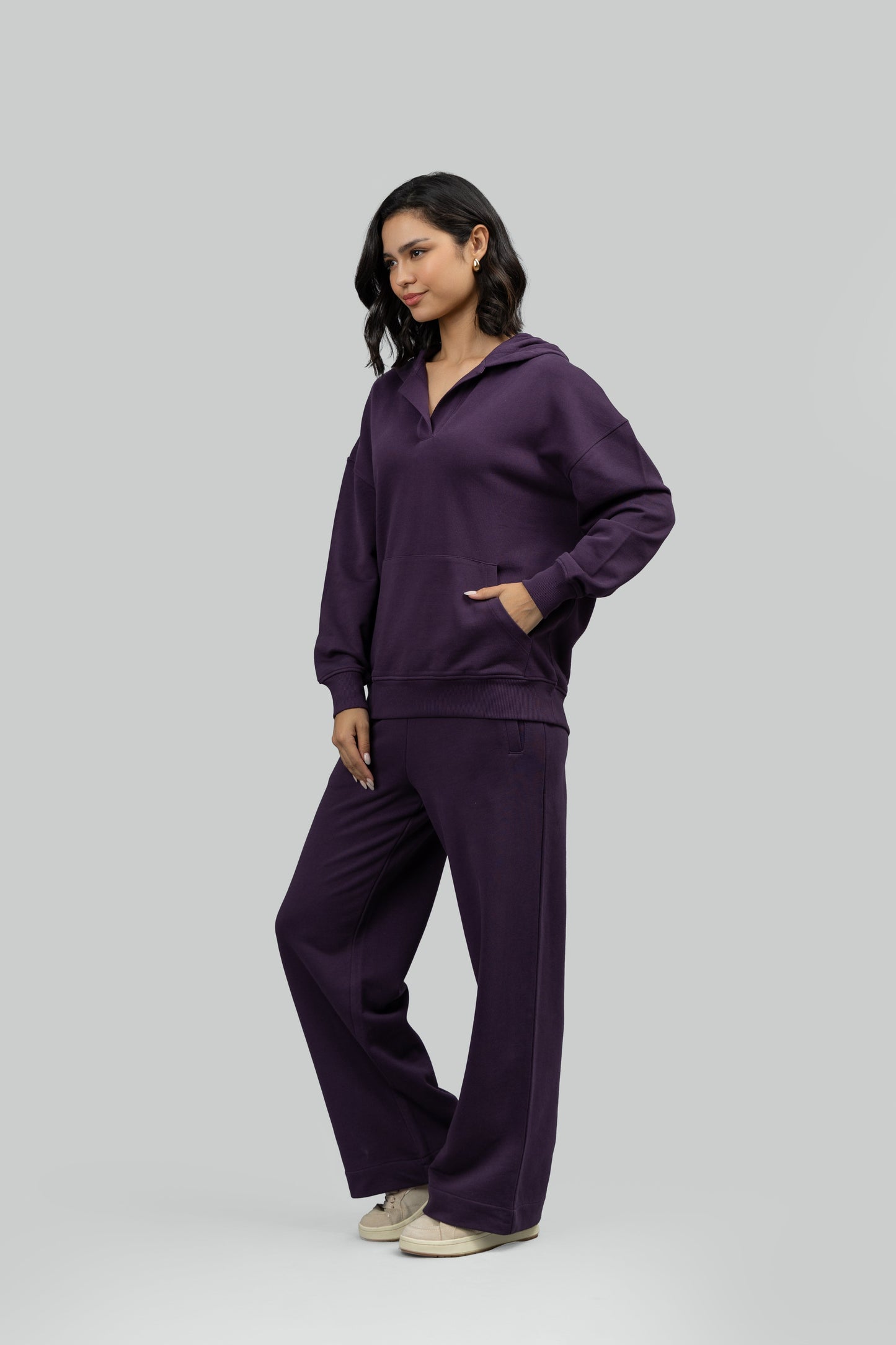 Bordeaux Terry Hoodie Co-ord Set