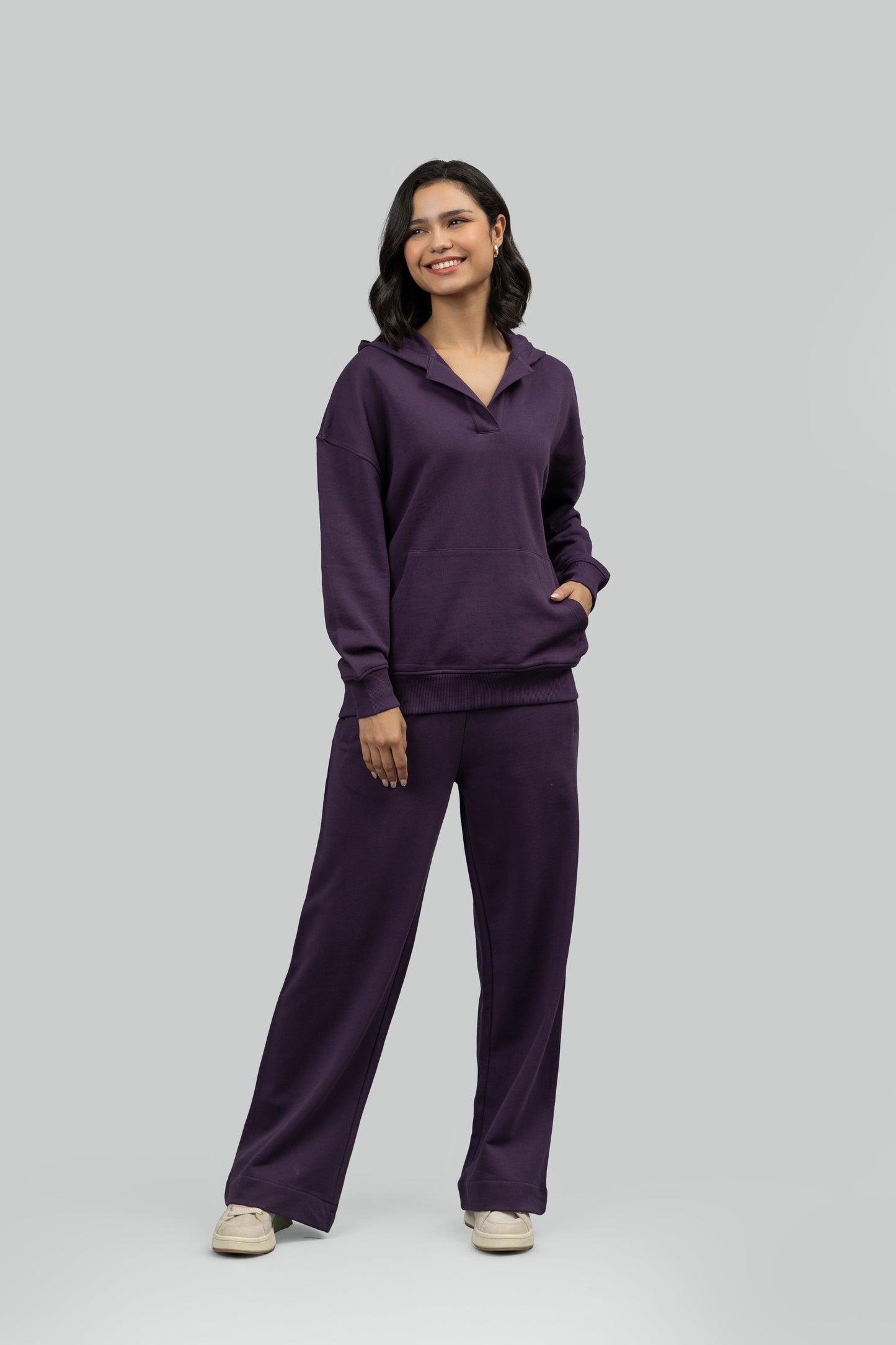 Bordeaux Terry Hoodie Co-ord Set