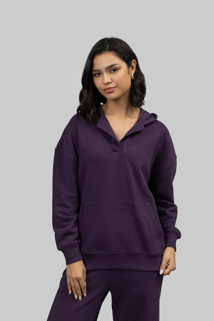 Bordeaux Terry Hoodie Co-ord Set