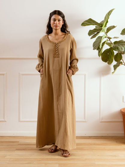 Cocoa Creme Soft Crepe Night Maxi