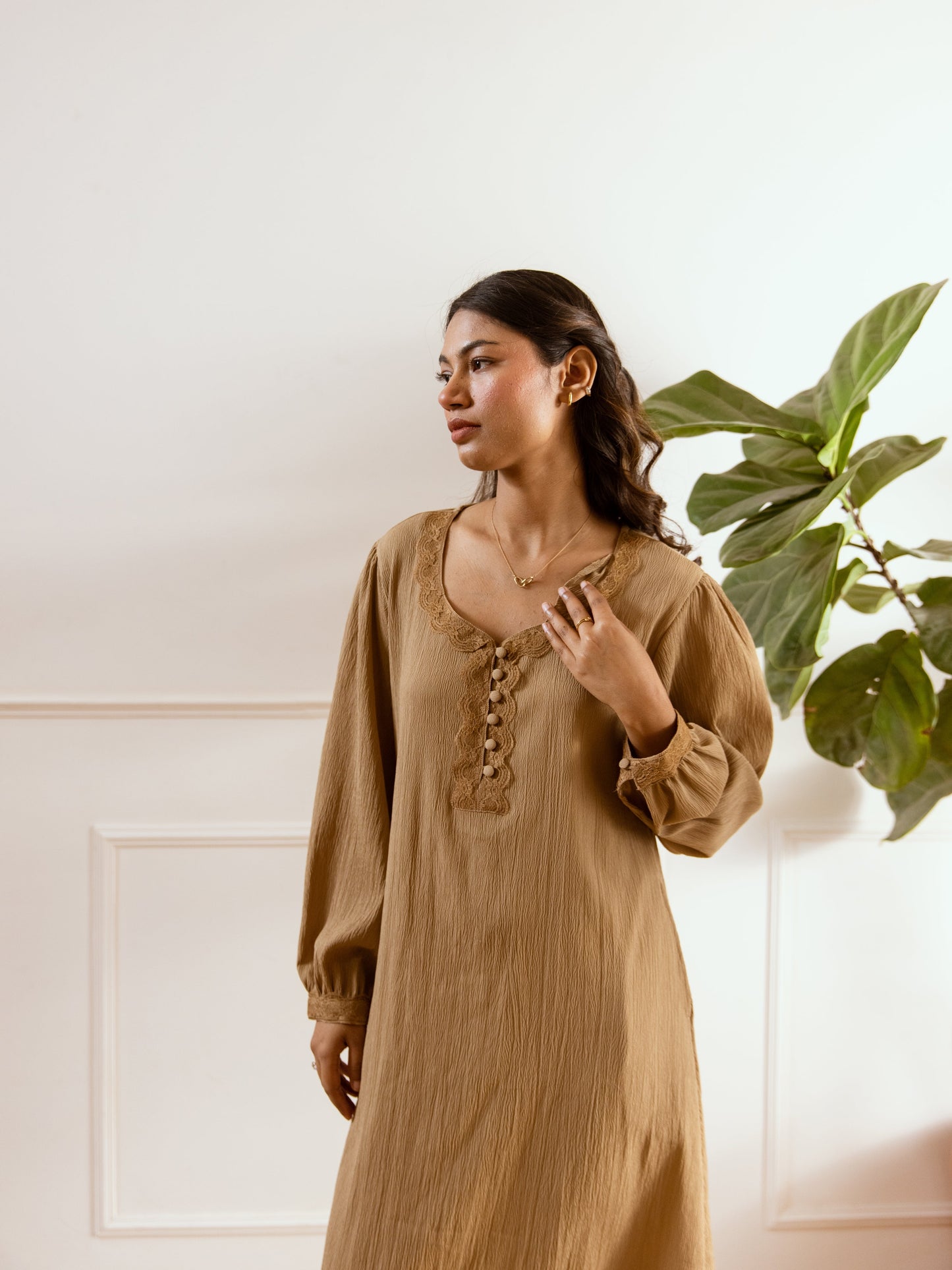 Cocoa Creme Soft Crepe Night Maxi