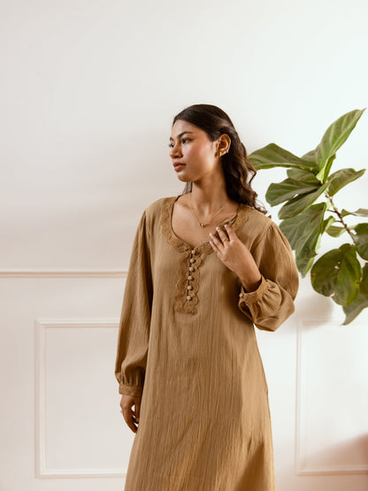 Cocoa Creme Soft Crepe Night Maxi