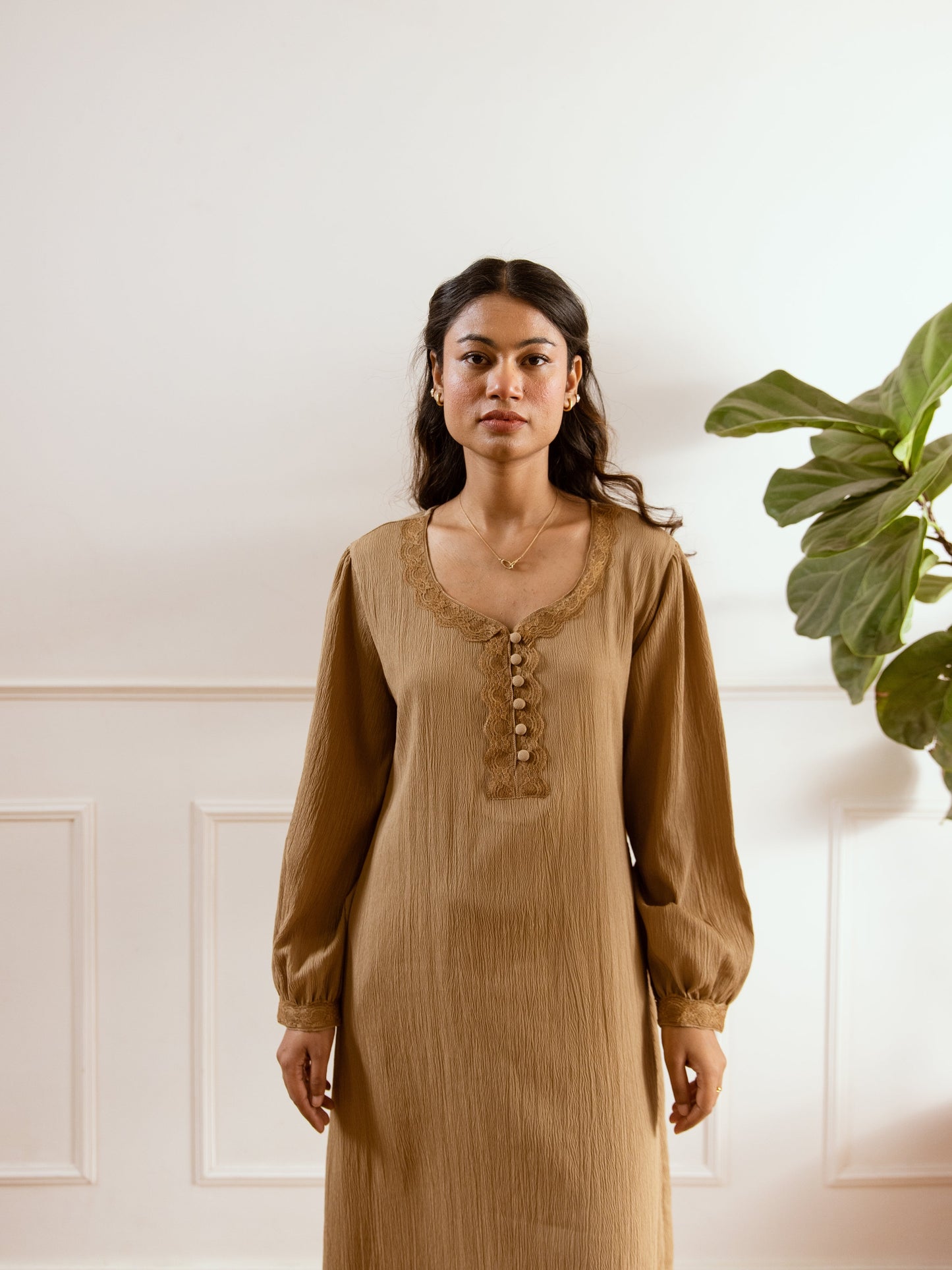 Cocoa Creme Soft Crepe Night Maxi