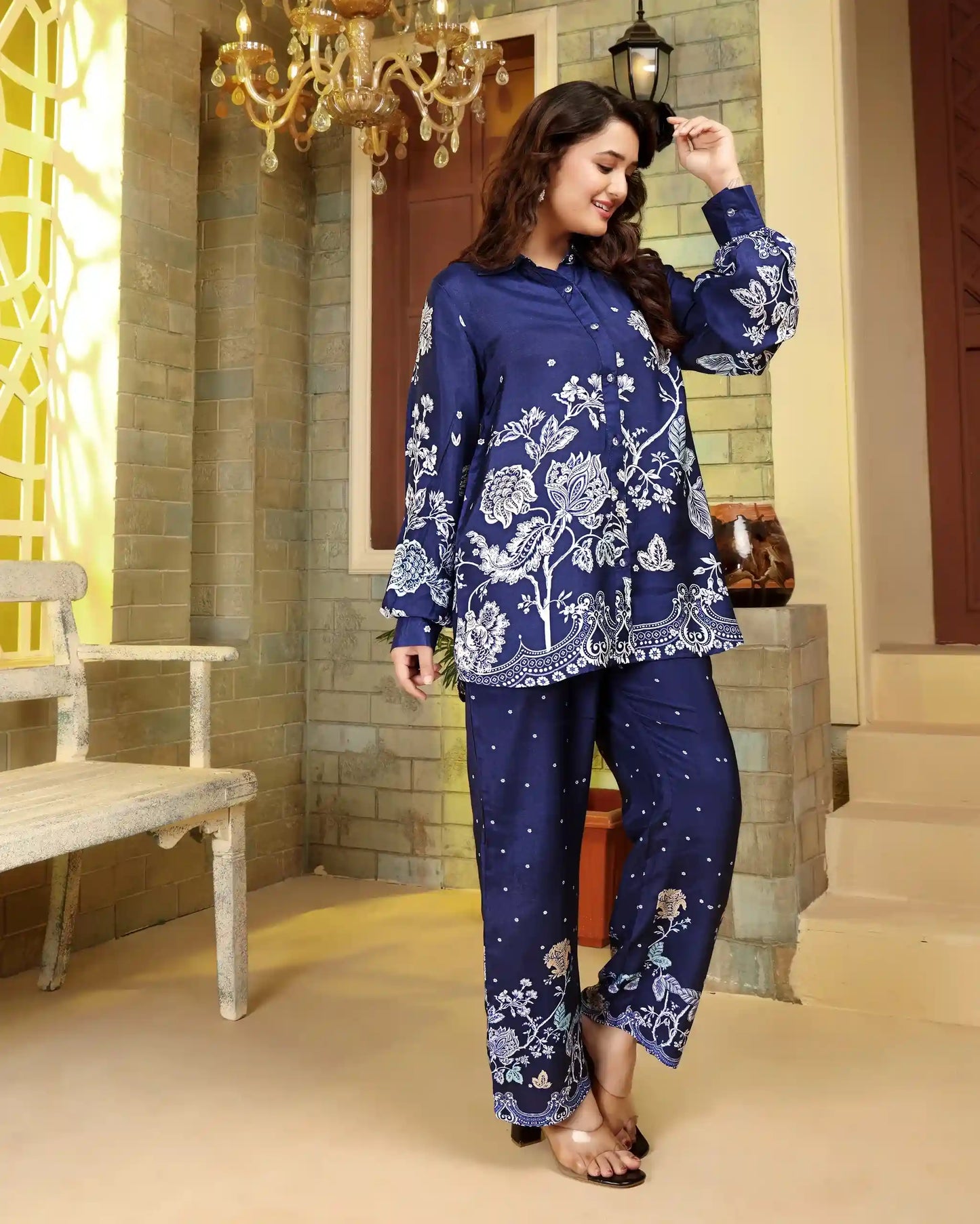 Trendsetter Navy Blue Co-ord Set