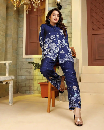 Trendsetter Navy Blue Co-ord Set