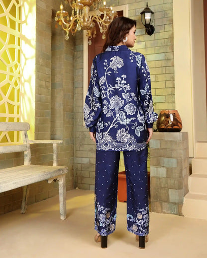 Trendsetter Navy Blue Co-ord Set