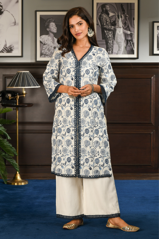 Eira Wool Blend Kurta Set