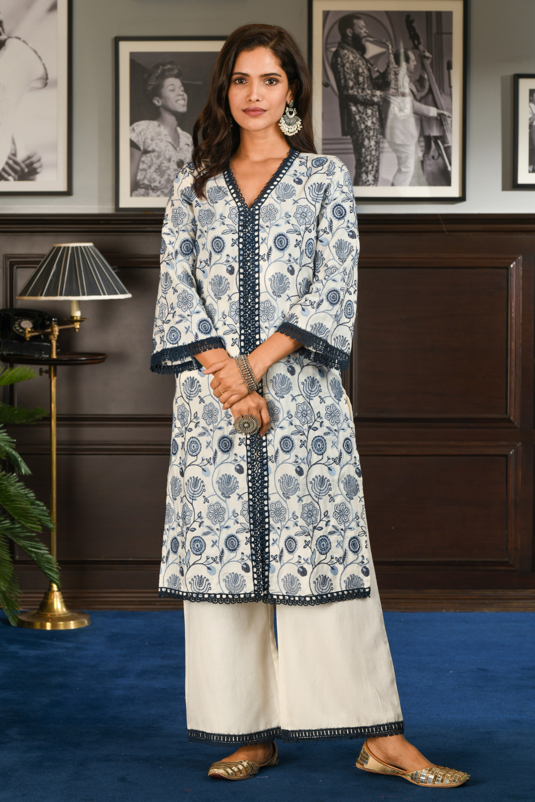 Eira Wool Blend Kurta Set