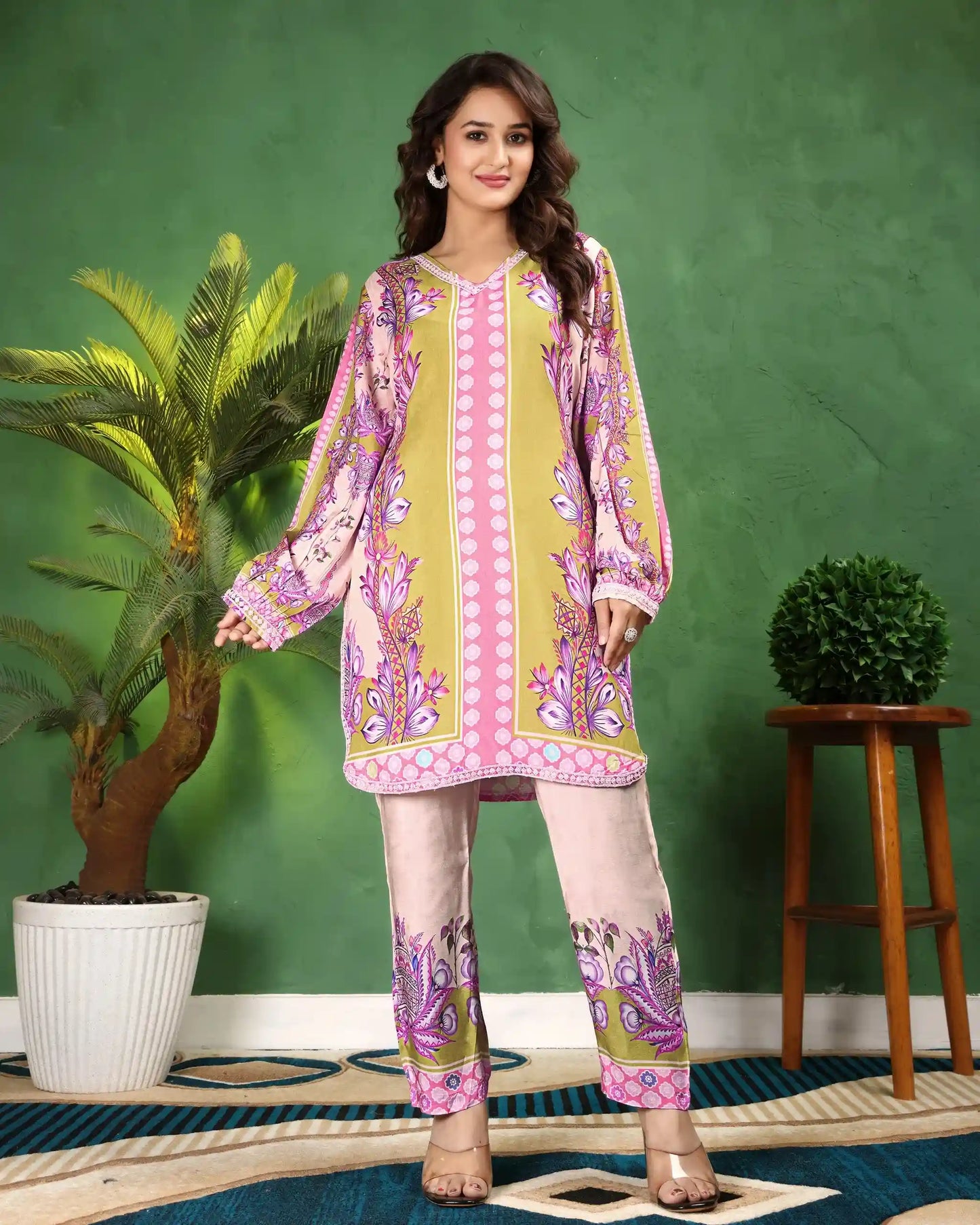 Dianna Green Floral Print Co-ord Set