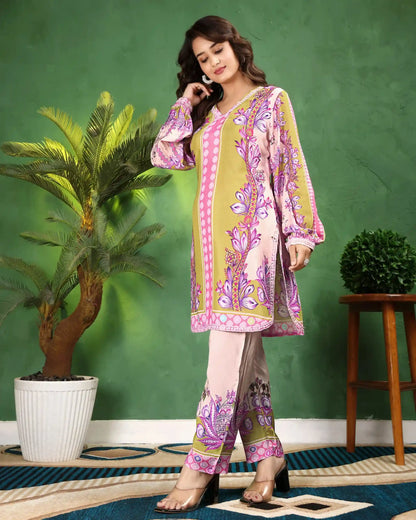 Dianna Green Floral Print Co-ord Set