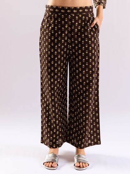 Black Flora Fiesta Pure Cotton Collar Shirt Co-ord set