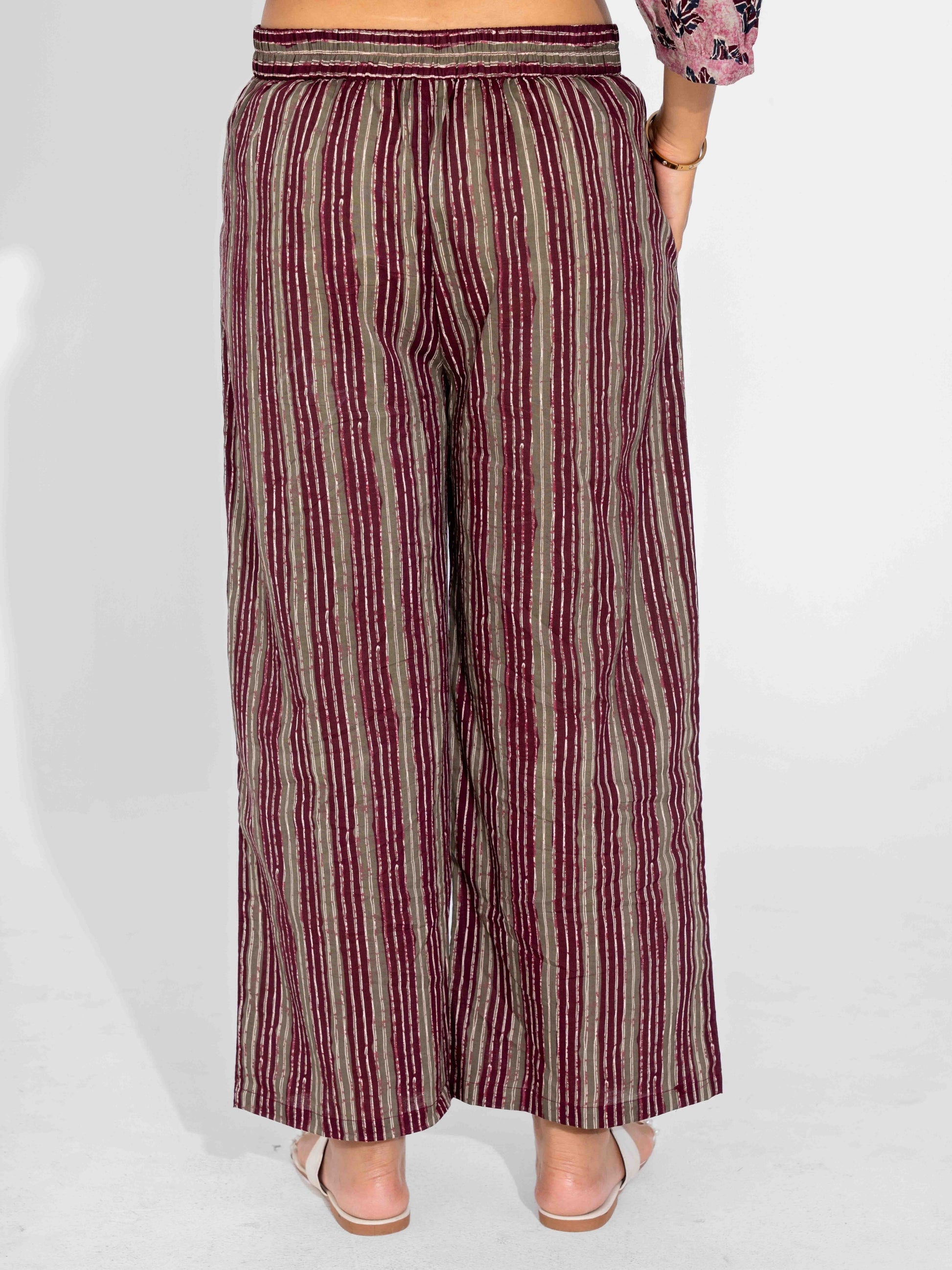 Pink Texture Pure Cotton Back Pleated Co-ord Set