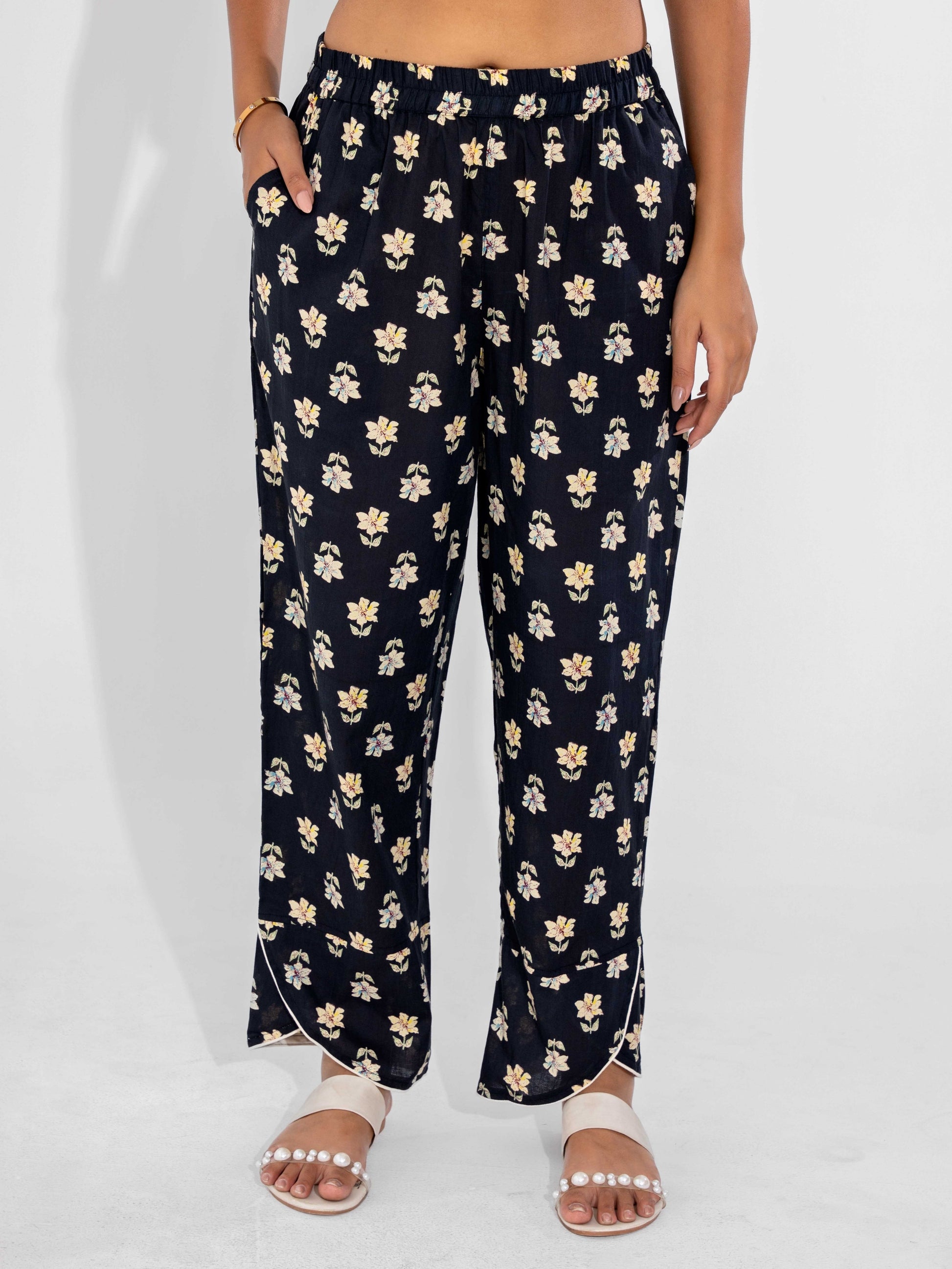 Black Butter Pure Cotton Sleeveless Co-ord Set