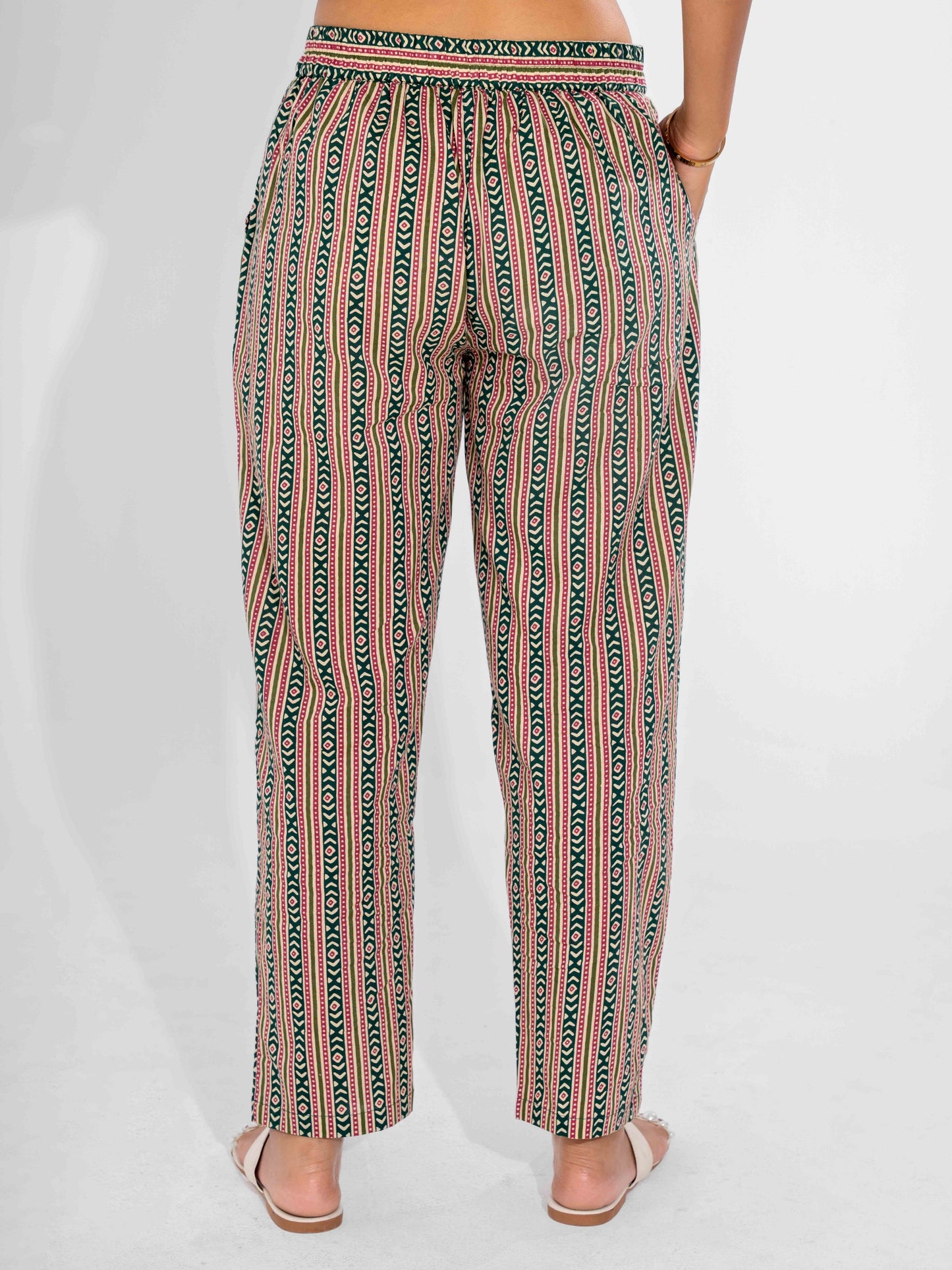 Green Delight Pure Cotton Short Sleeves Collar Co-Ord Set