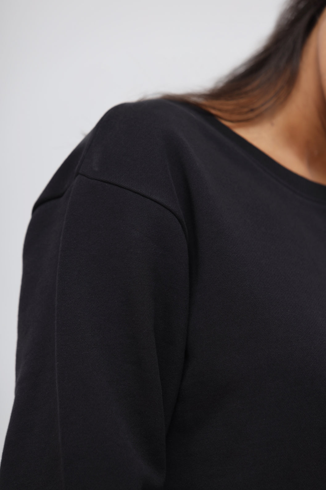 Jet Black Terry Jogger Set