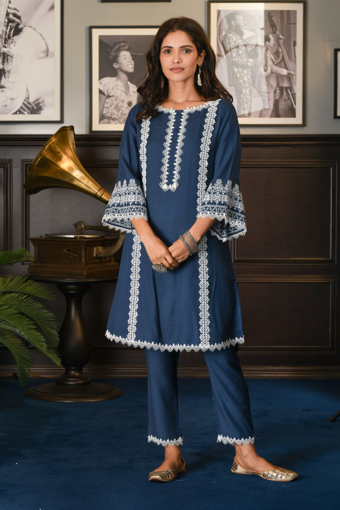 Nieva Wool Blend Kurta Set