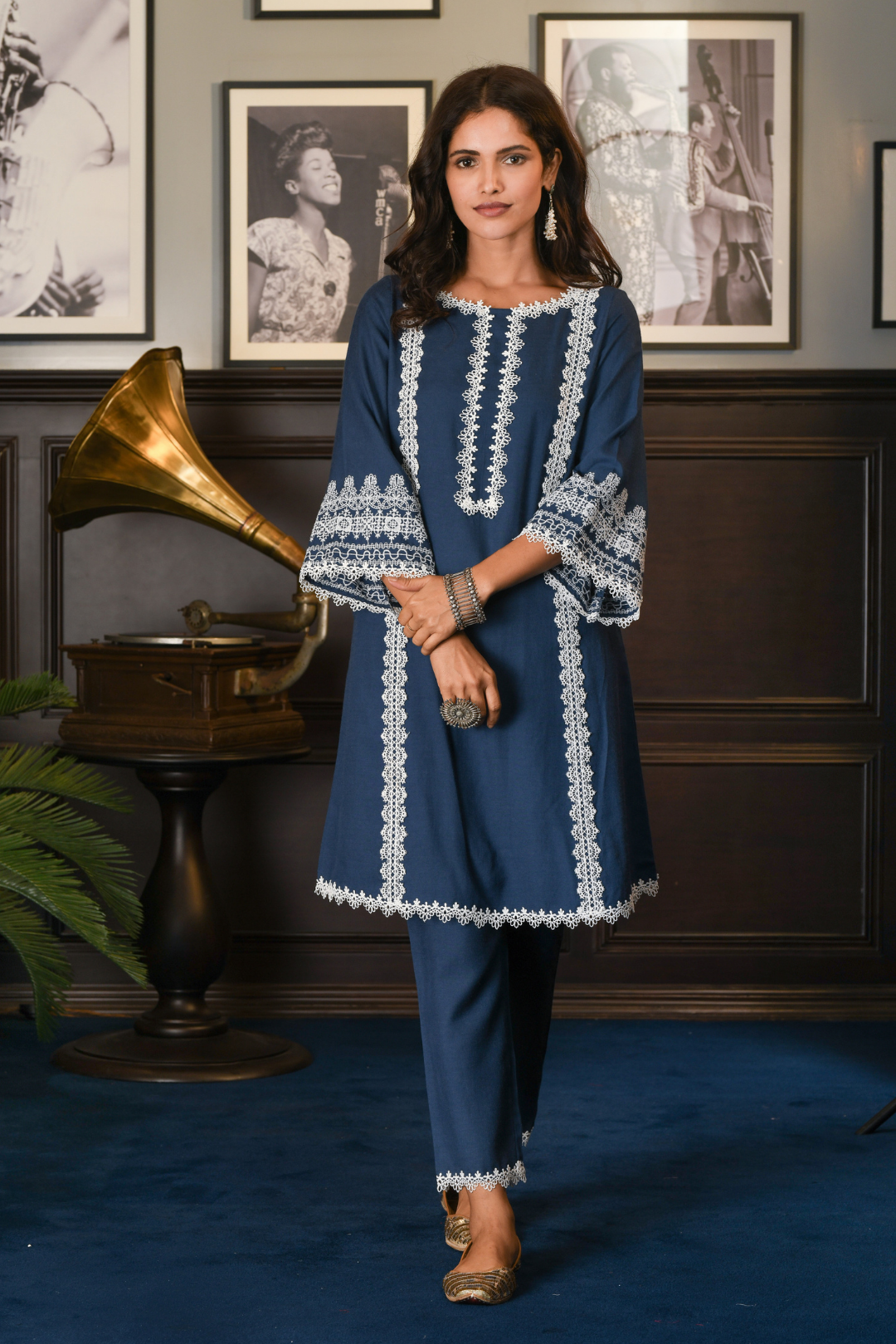 Nieva Wool Blend Kurta Set