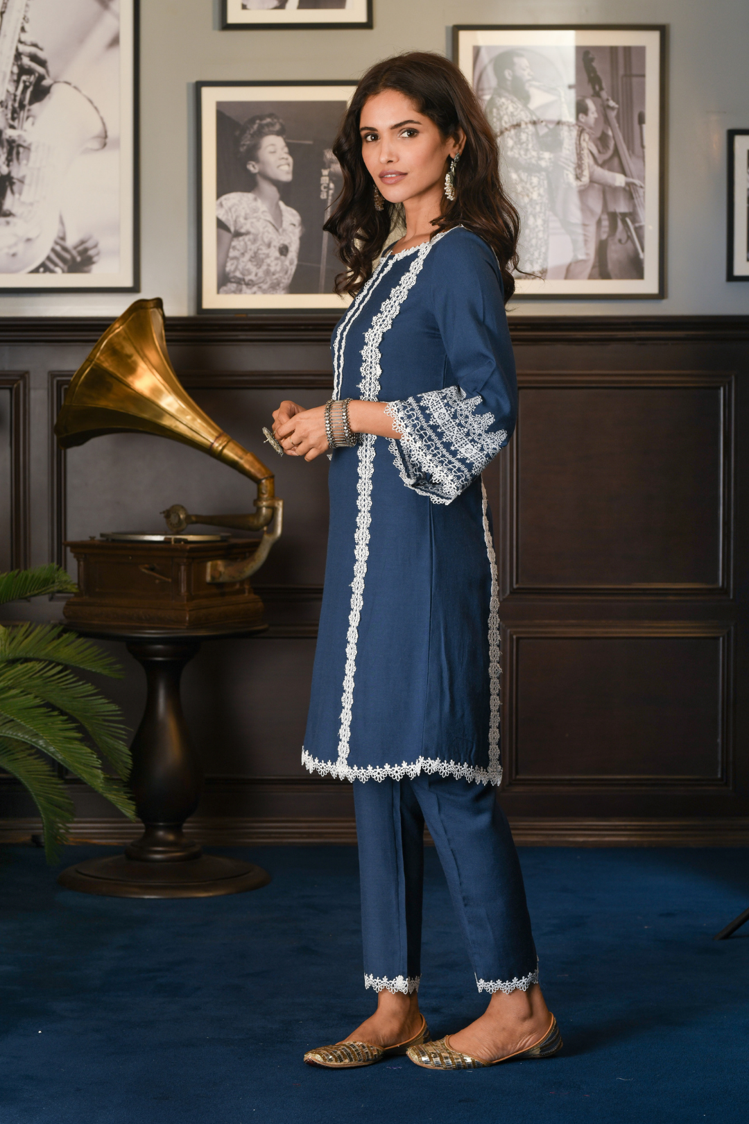 Nieva Wool Blend Kurta Set