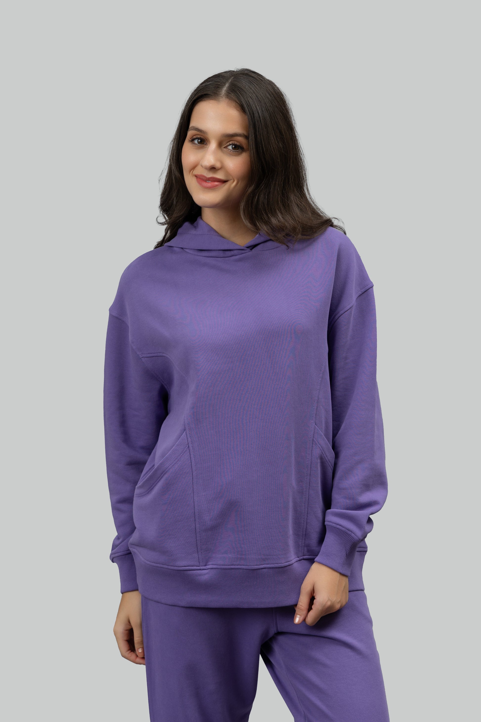 Soft Lavender Terry Oversized Co-ord Set