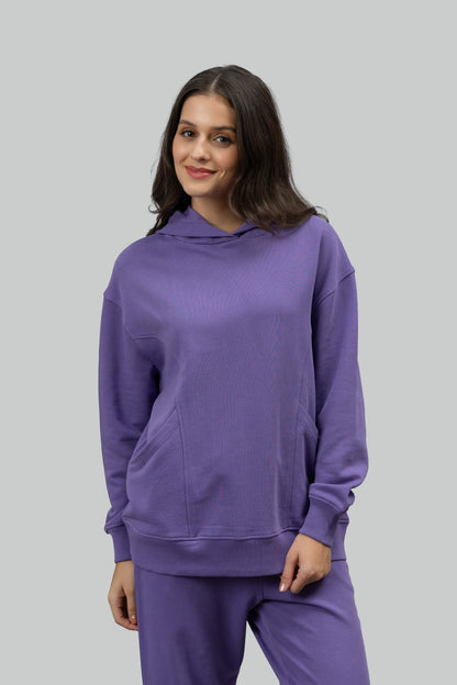 Soft Lavender Terry Oversized Co-ord Set