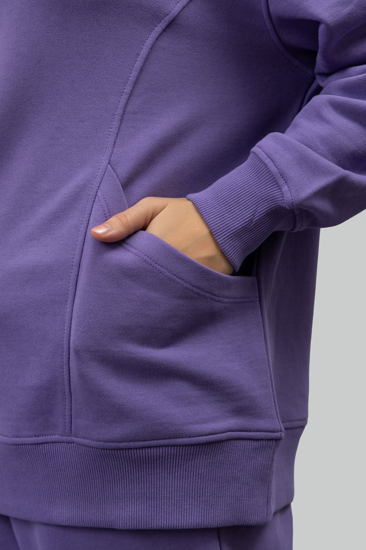 Soft Lavender Terry Oversized Co-ord Set