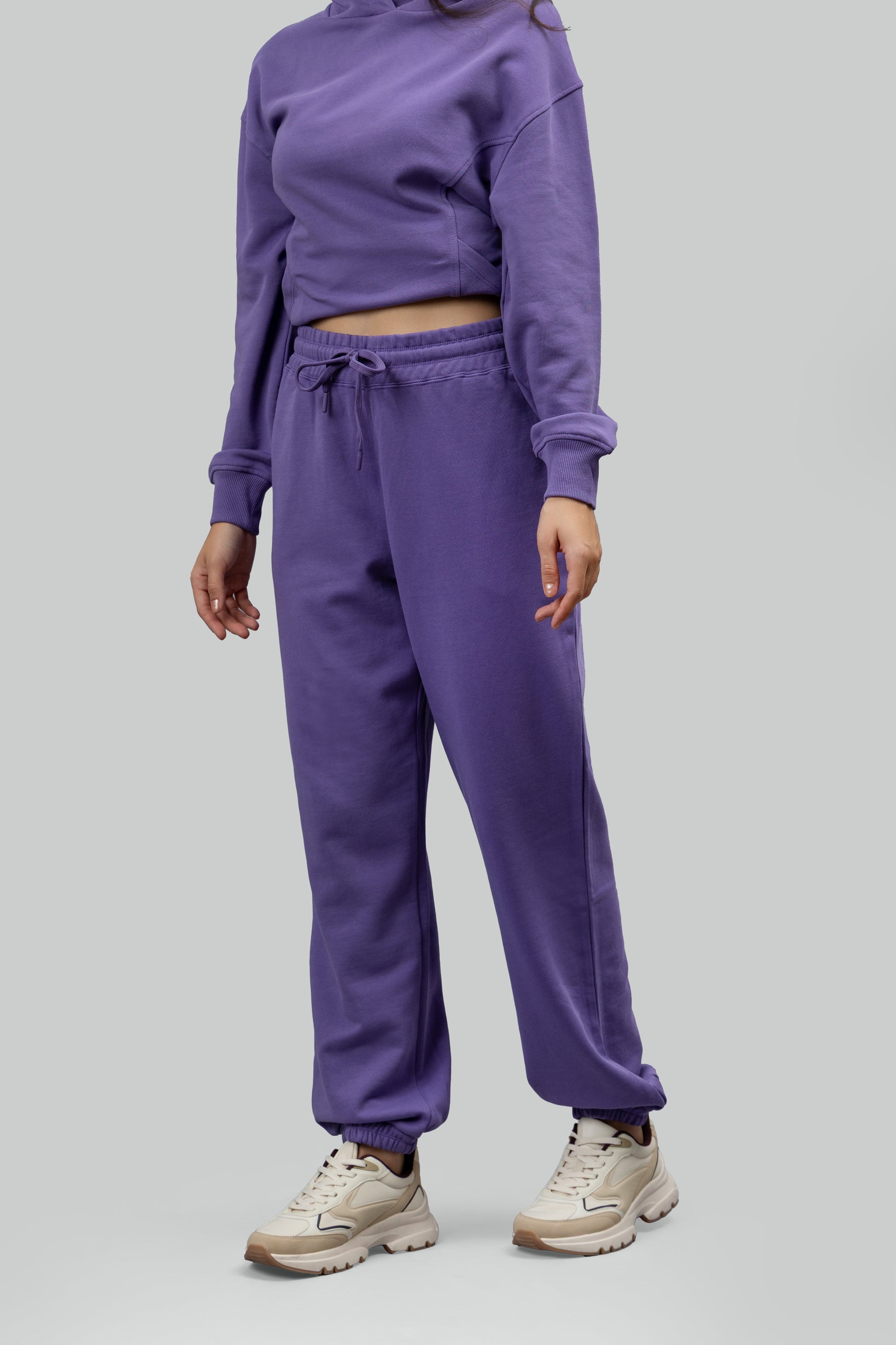 Soft Lavender Terry Oversized Co-ord Set