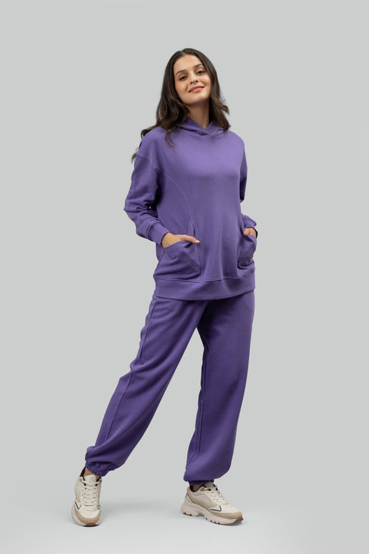 Soft Lavender Terry Oversized Co-ord Set