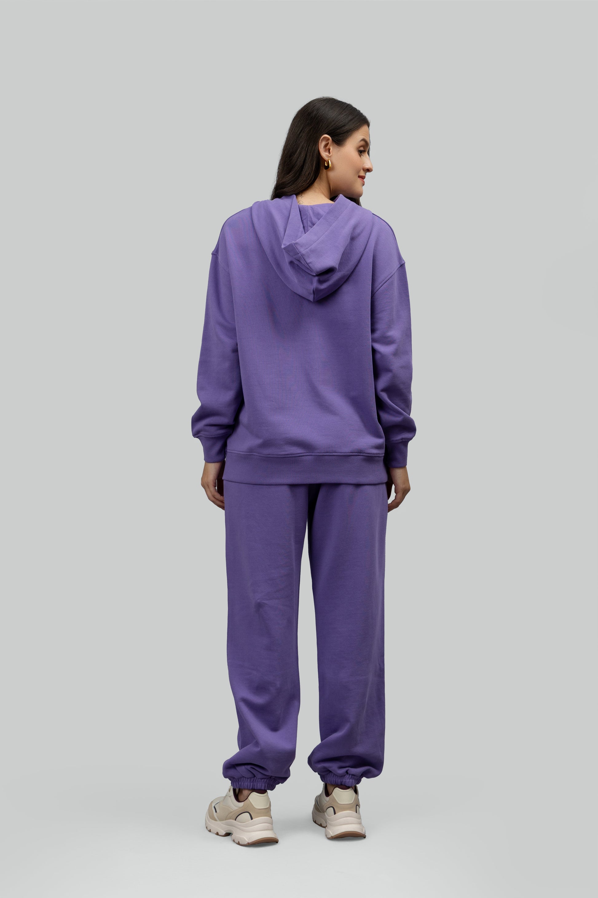 Soft Lavender Terry Oversized Co-ord Set