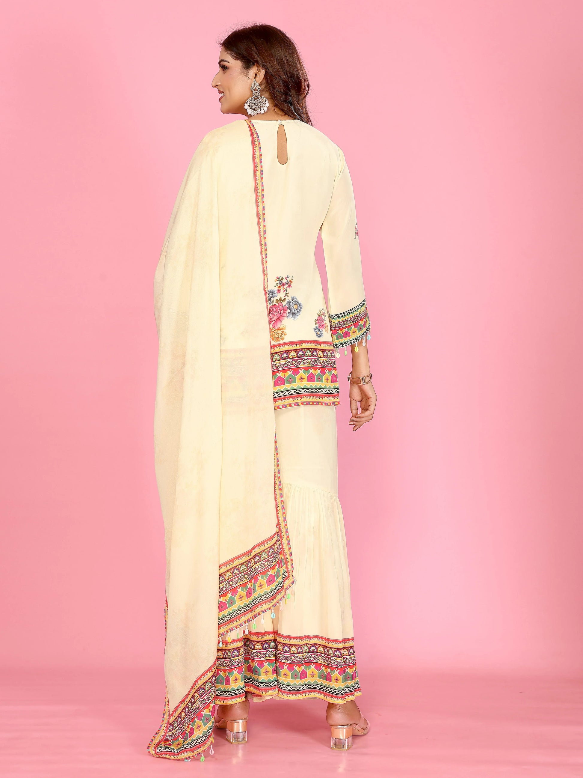 Ivory Garden Sharara Set