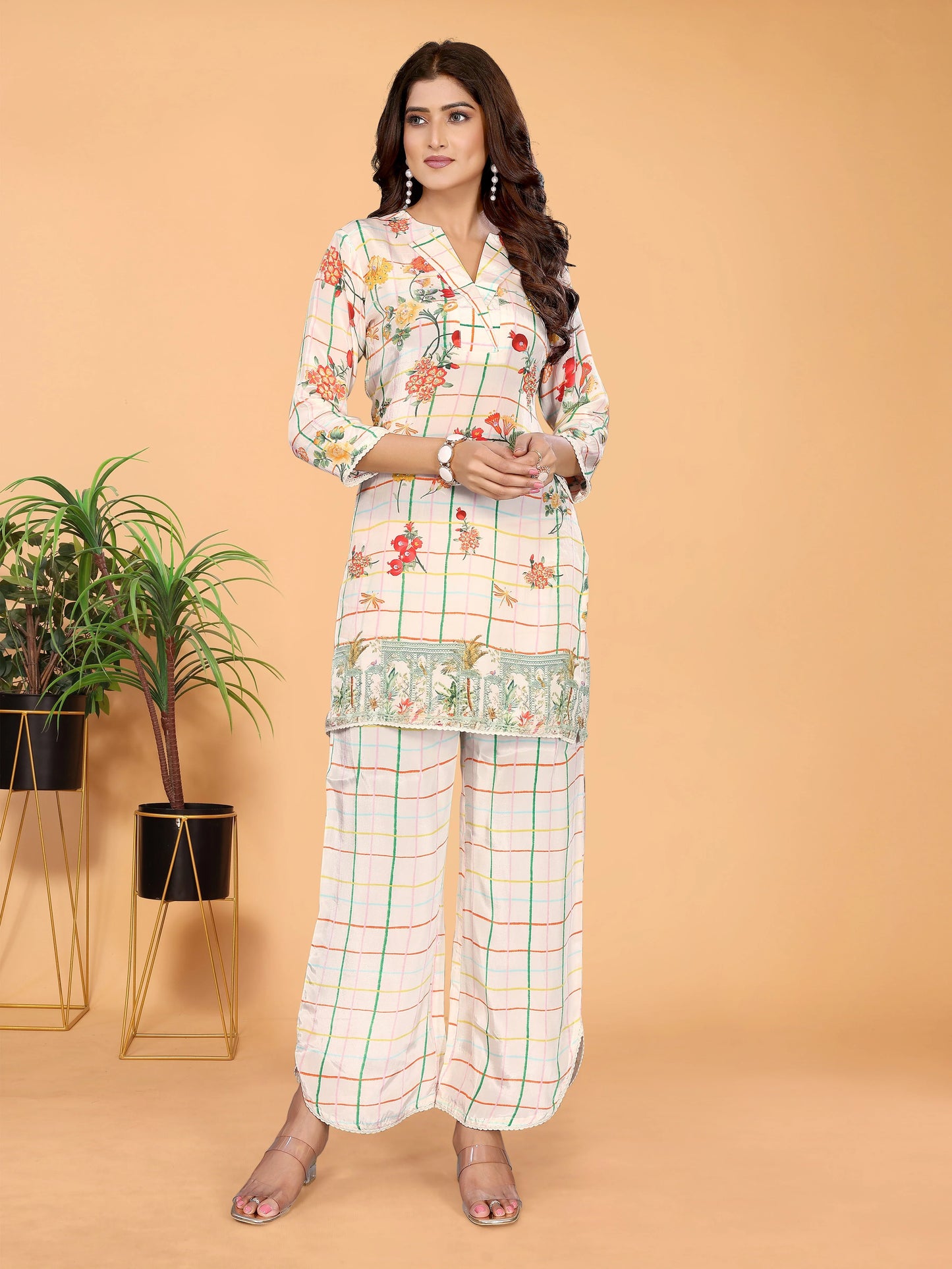 Checkmate Blossom Co-ord