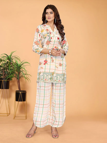 Checkmate Blossom Co-ord