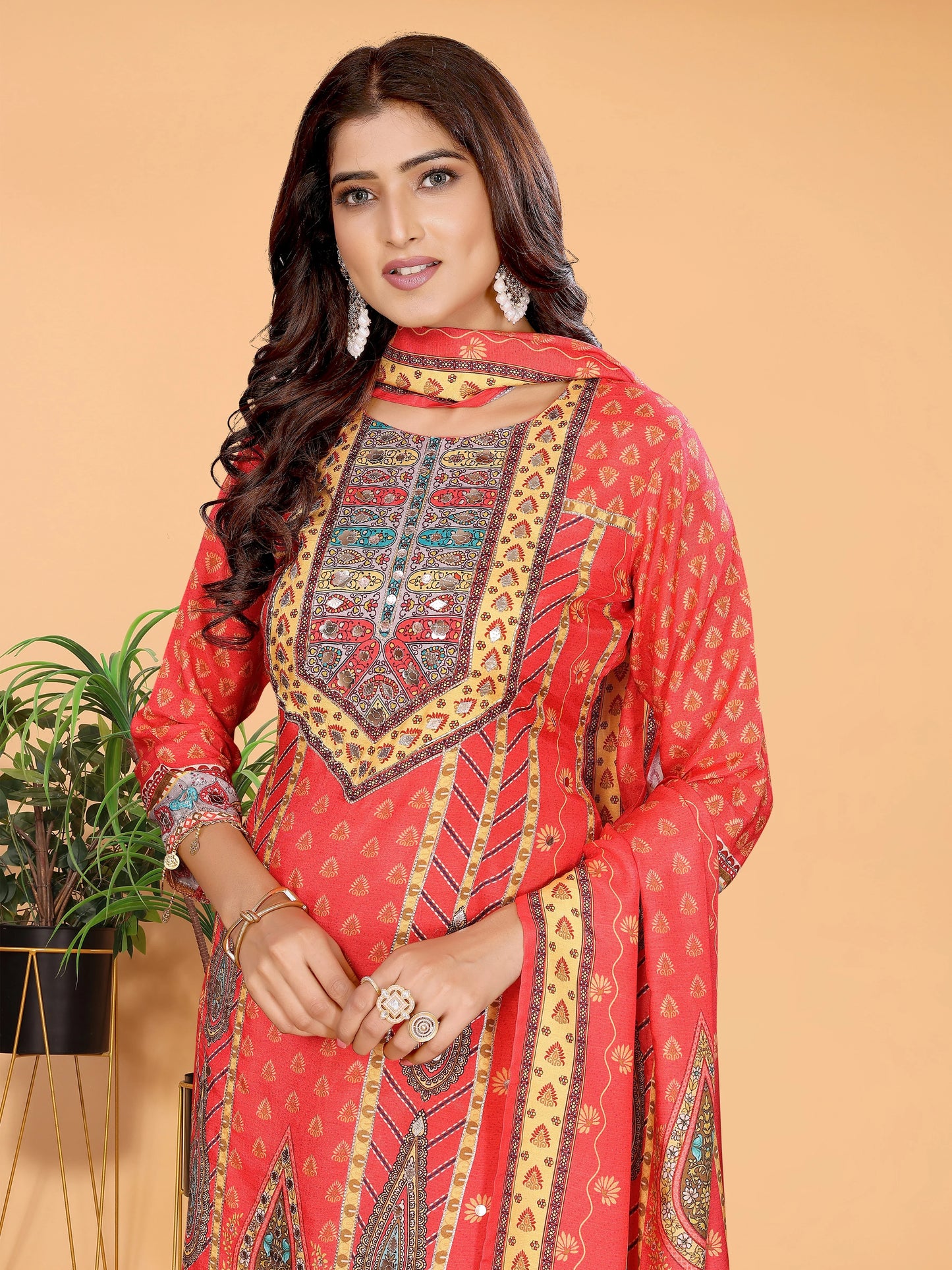 Crimson Kali Mundi Work Suit Set
