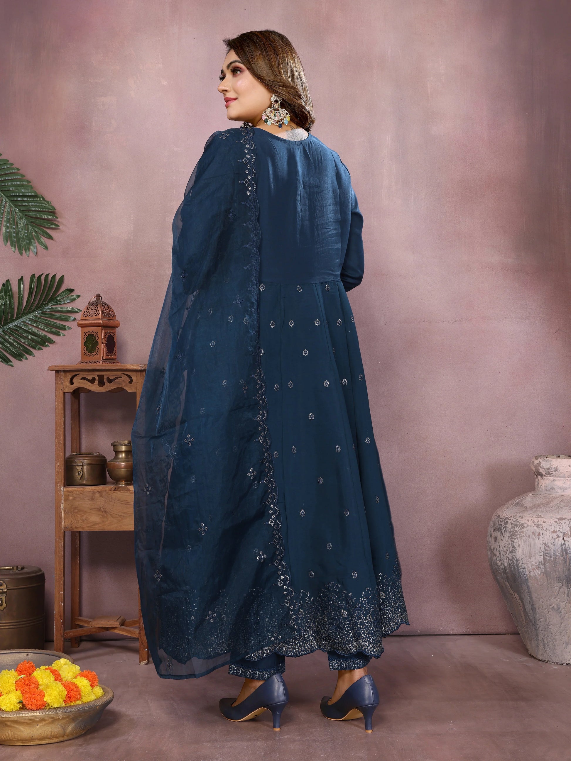 Noor-e-Sapphire Anarkali Set