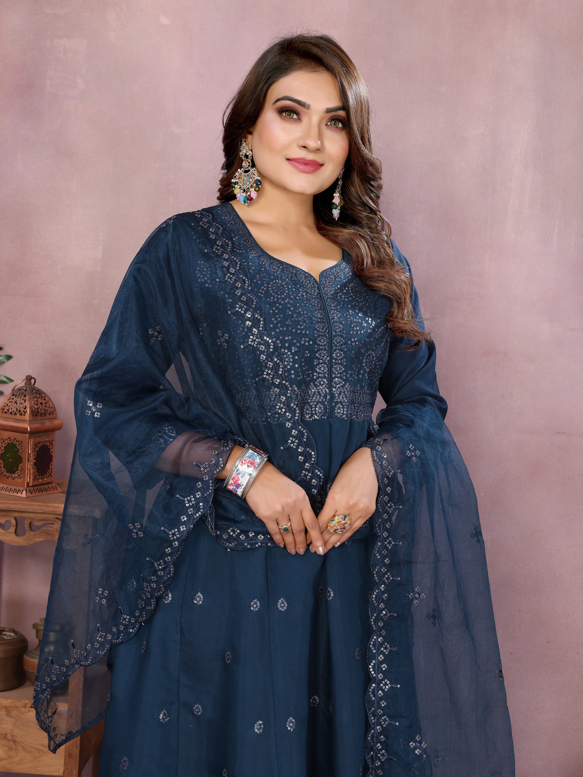 Noor-e-Sapphire Anarkali Set