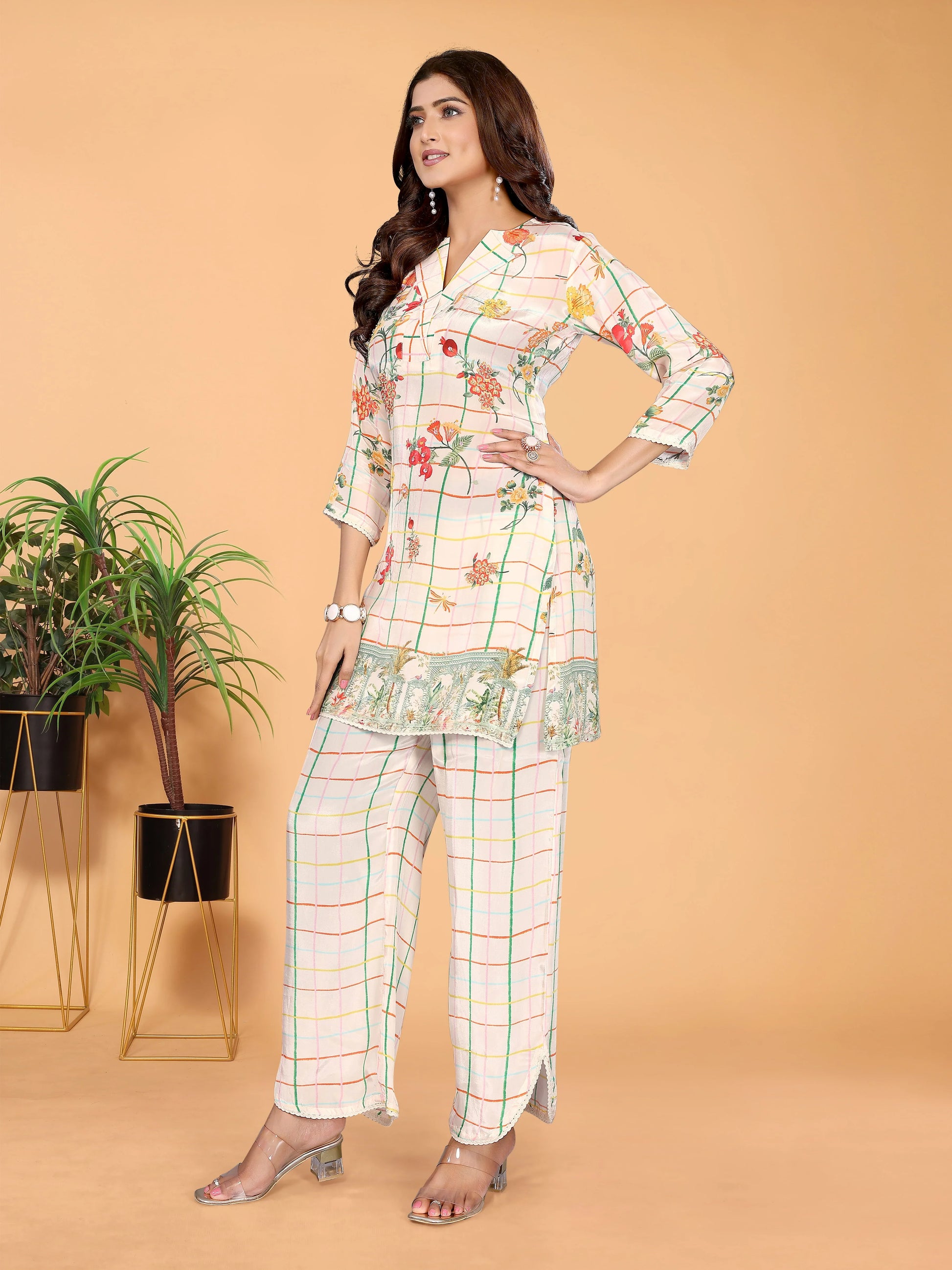 Checkmate Blossom Co-ord