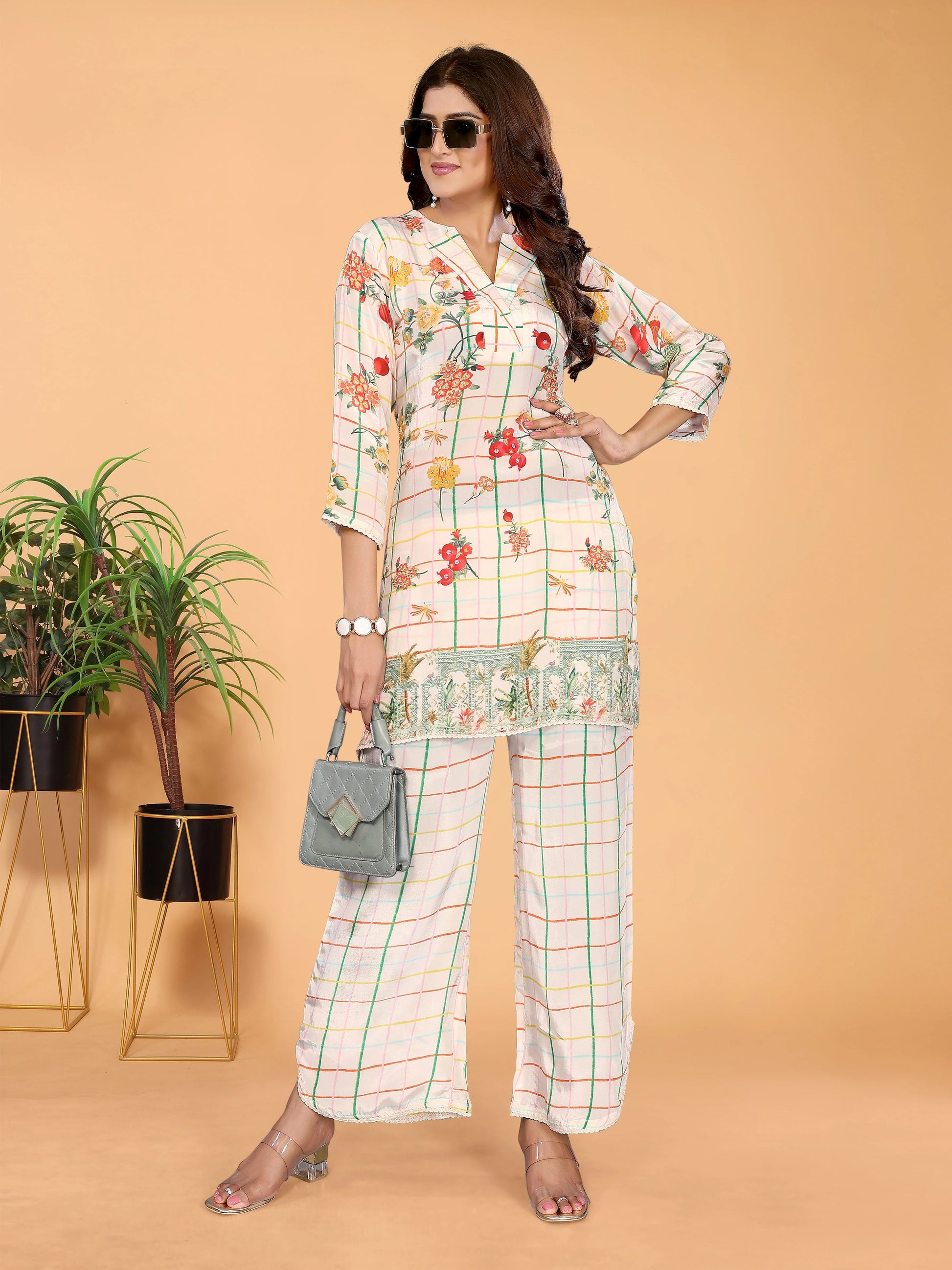 Checkmate Blossom Co-ord