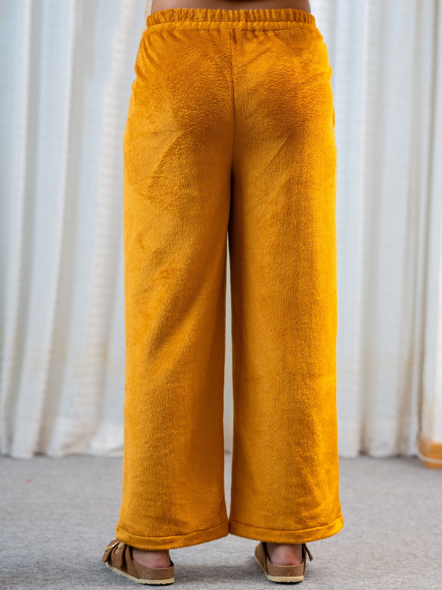 PinTuck Mustard Long Kurta Super Soft Woollen Set