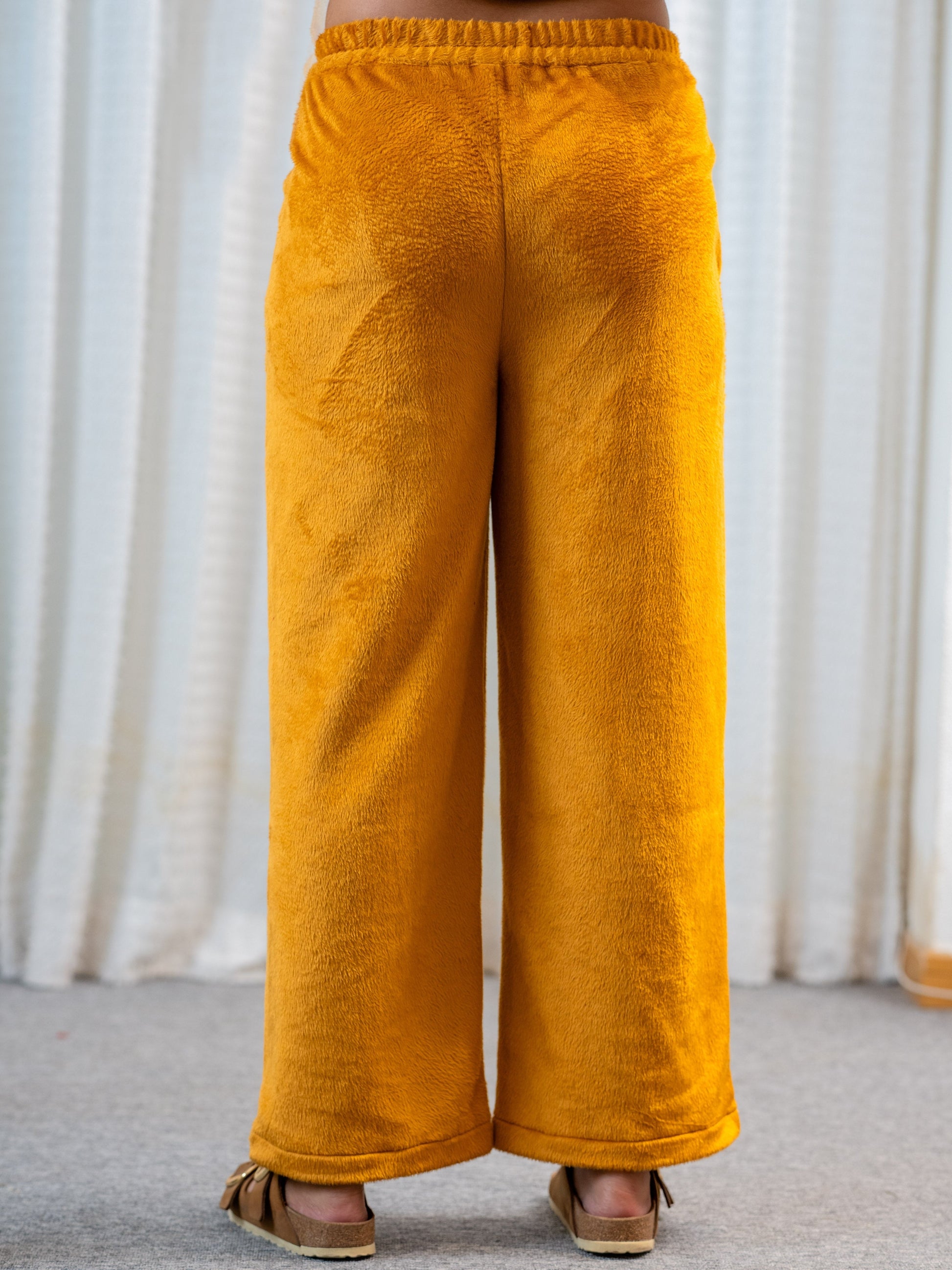 PinTuck Mustard Long Kurta Super Soft Woollen Set