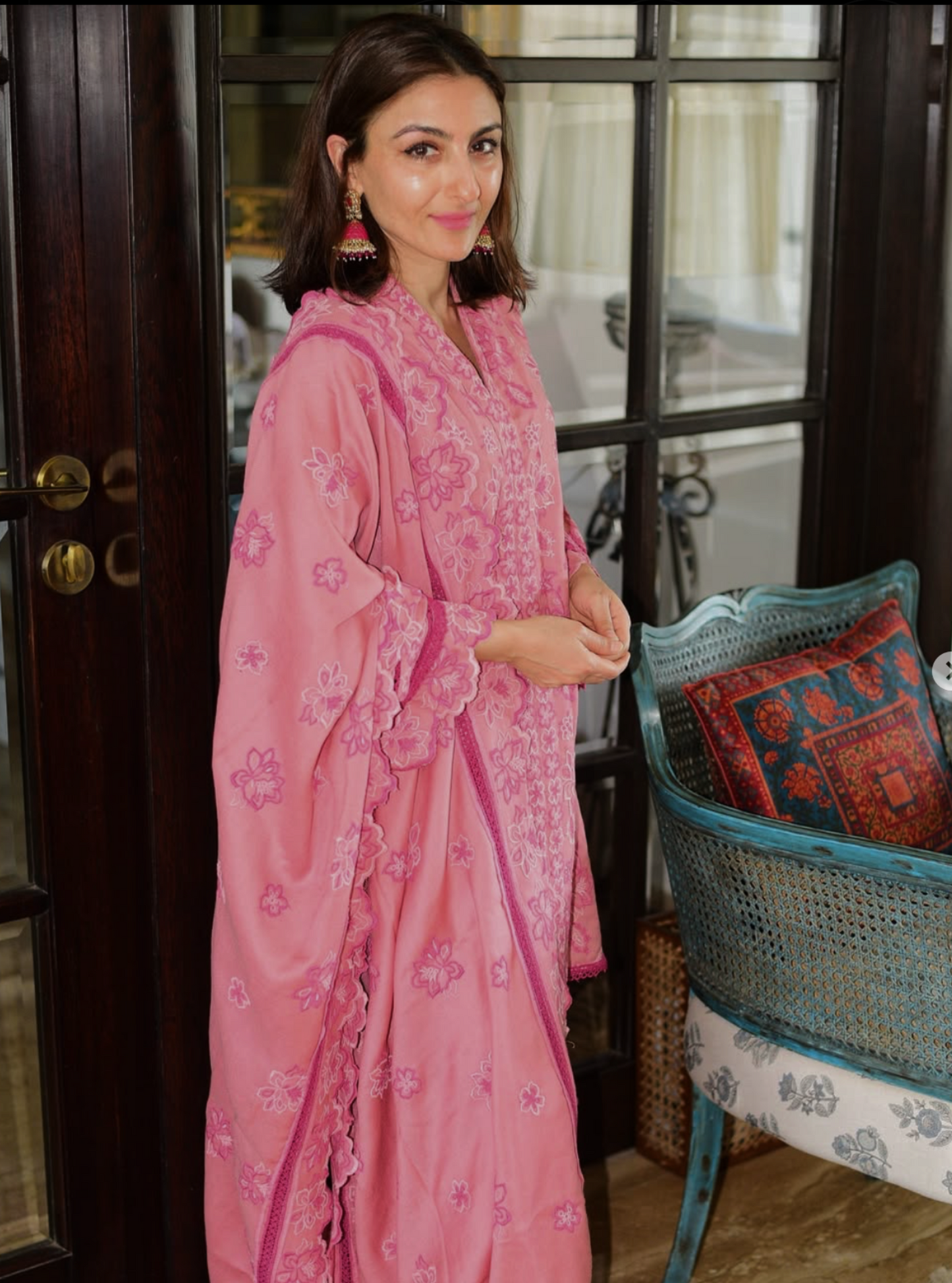 Ellis Wool Pink Kurta Set