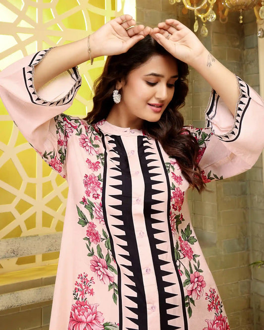 Comfortable Pink Summer Co-ord Set