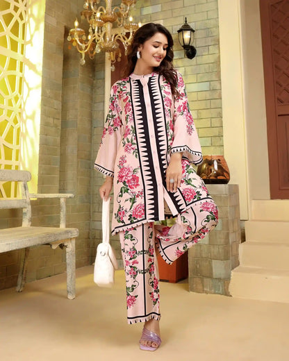 Comfortable Pink Summer Co-ord Set