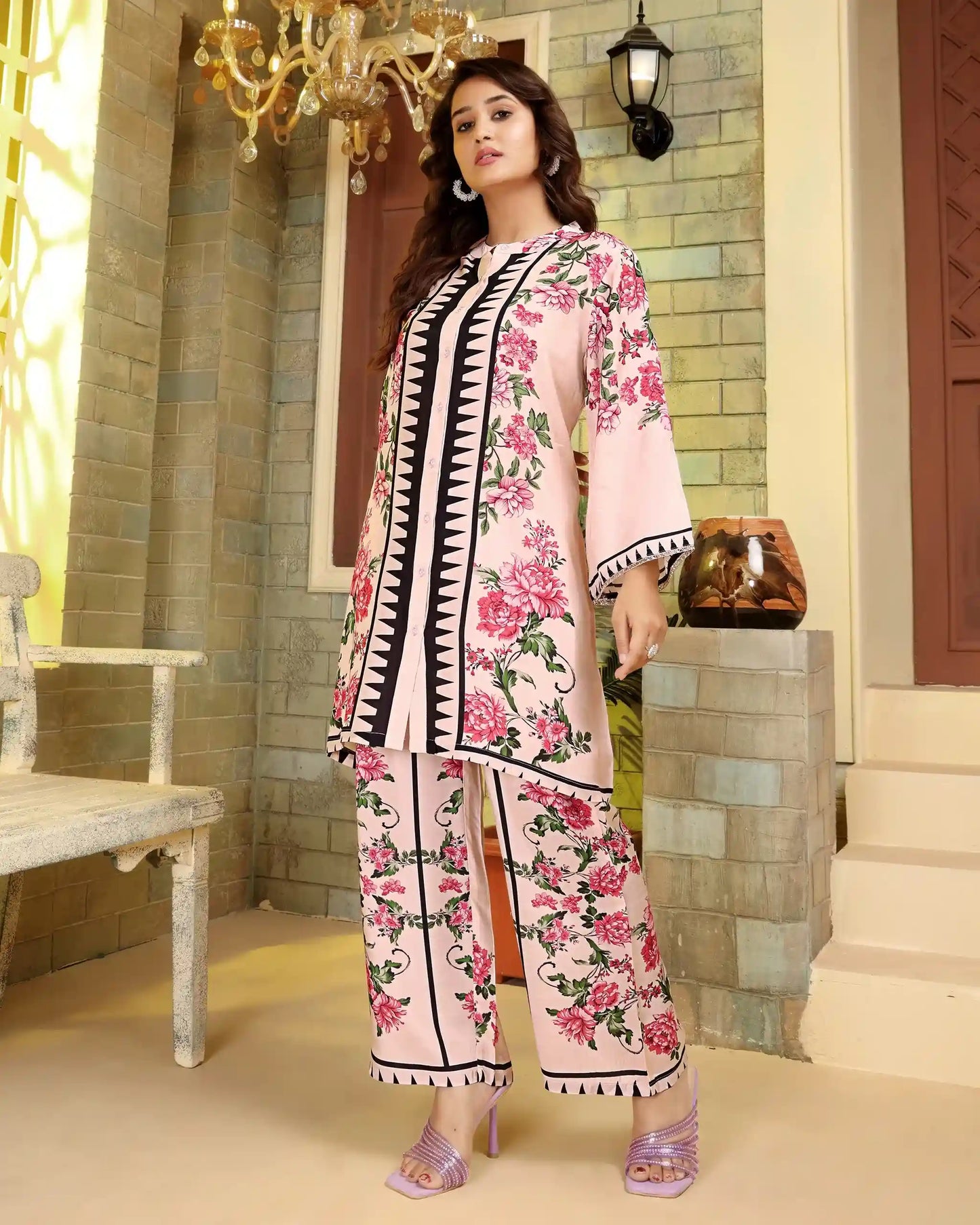 Comfortable Pink Summer Co-ord Set