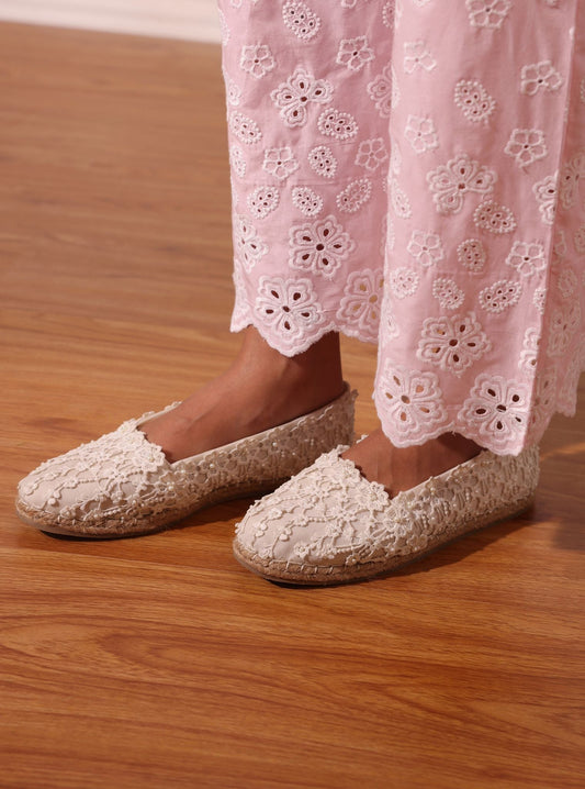 Blossom White Vegan Espadrille