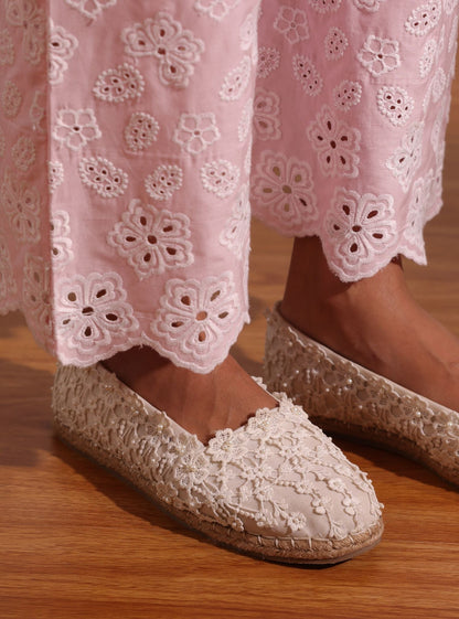 Blossom White Vegan Espadrille