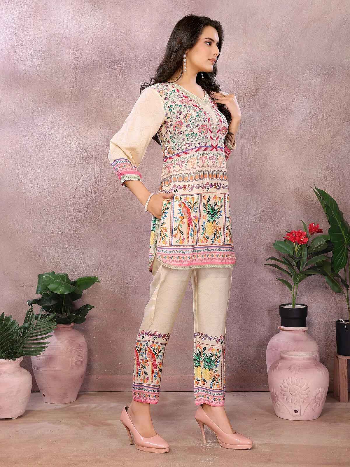 Jungle Bloom Floral Printed Co-ord Set